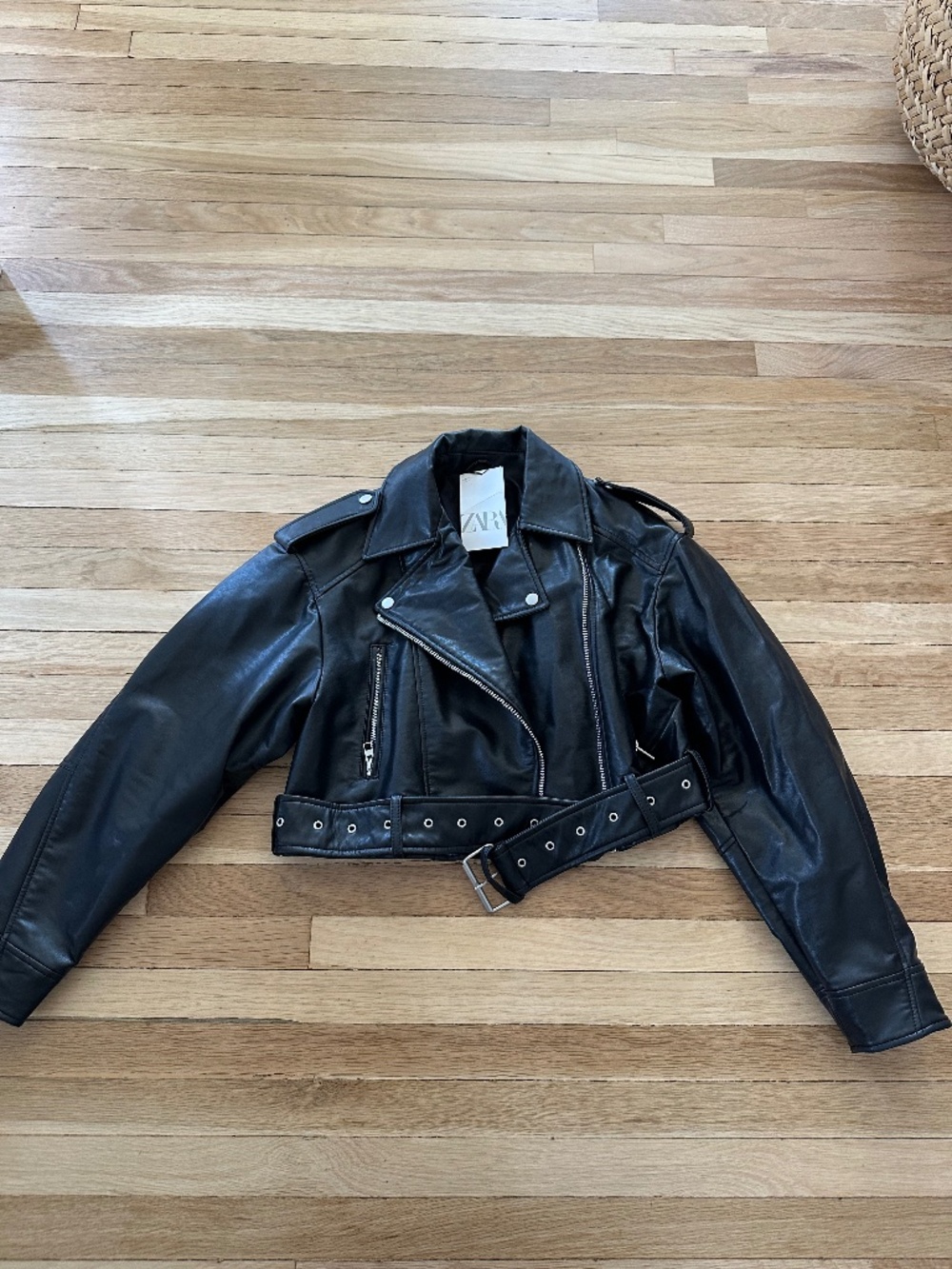 Zara leather jacket